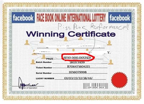 facebook winning certificate|100.